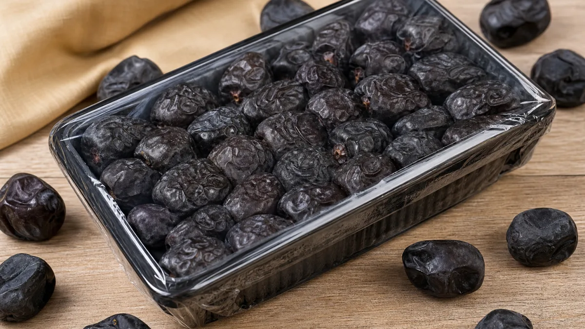 خرما مضافتی ۵۰۰ گرمی مشکی برای مصرف روزانه خانواده